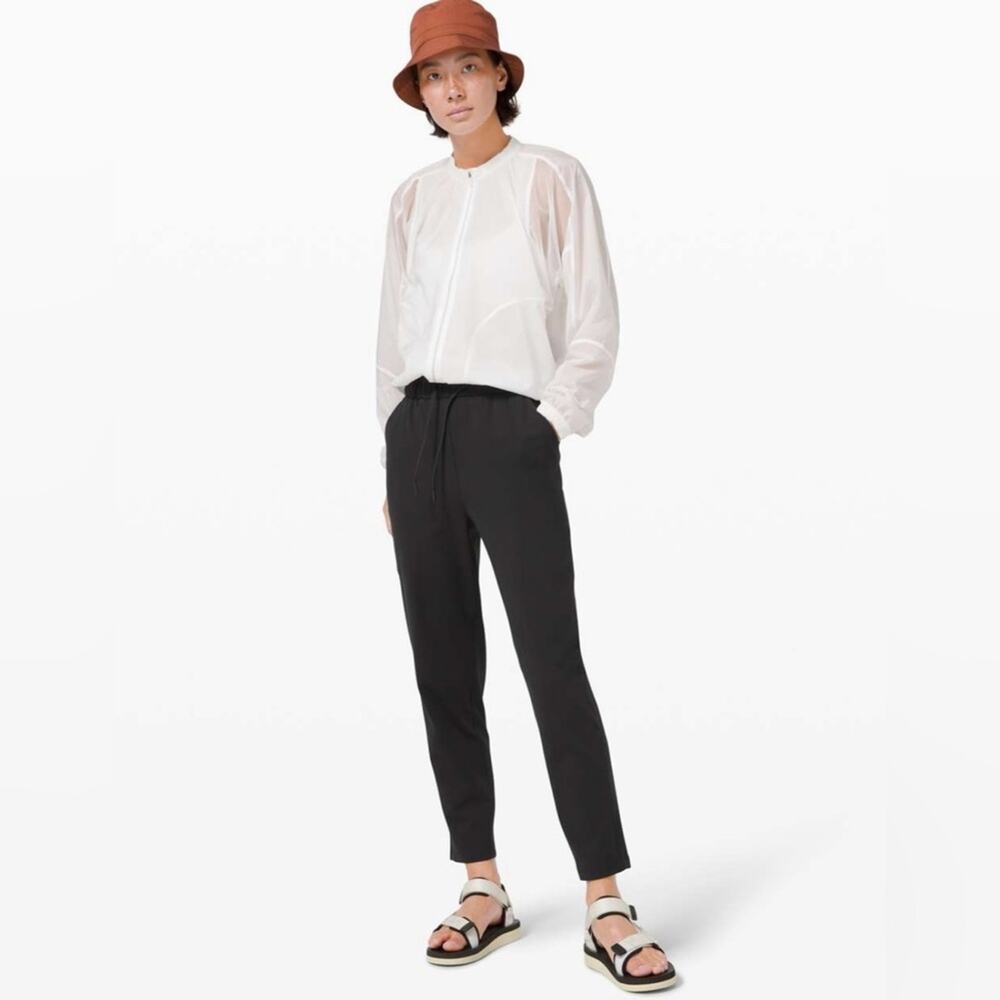 Lululemon Keep Moving Drawstring Athleisure Pant 7/8 High-Rise Black Size 4 - Picture 2 of 16